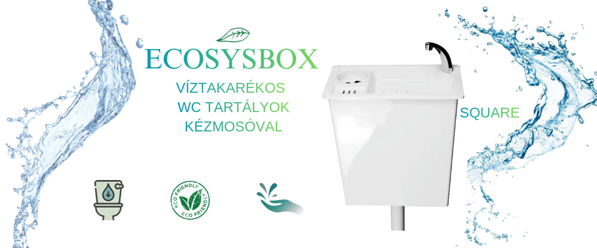 ECOSYSBOX SQUARE WC tartály